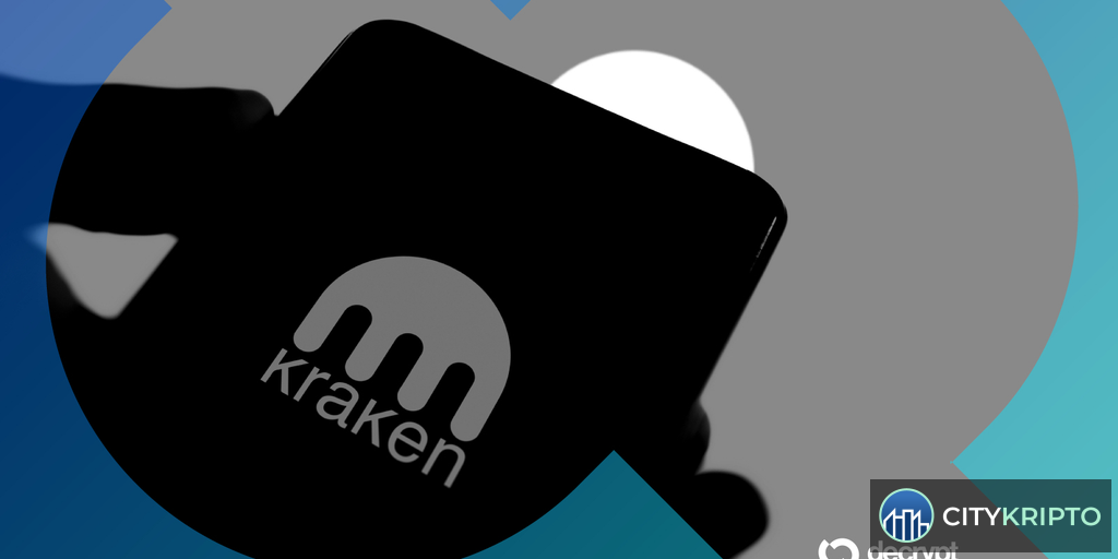 Логотипы Deutsche Börse и Kraken на фоне графиков криптовалют, символизирующие инвестиционную сделку