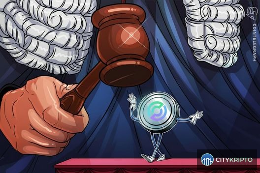 Логотип Circle и график криптовалют на фоне судебных документов