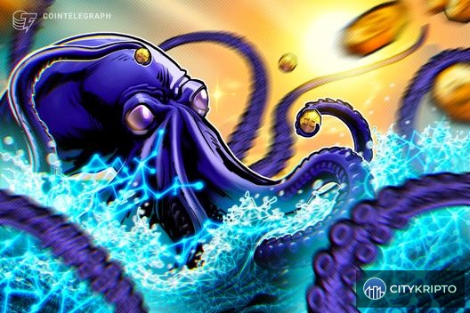 Логотипы Kraken и Bitnomial на фоне графиков криптовалют