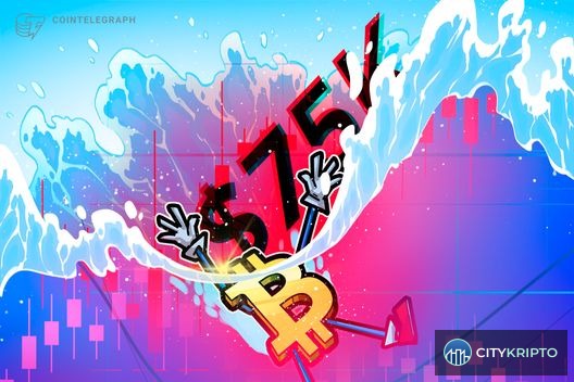 График падения курса Bitcoin на фоне карты Персидского залива и Ормузского пролива