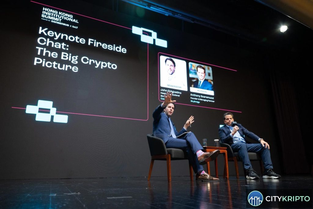 Логотип Coinbase на фоне графиков криптовалют