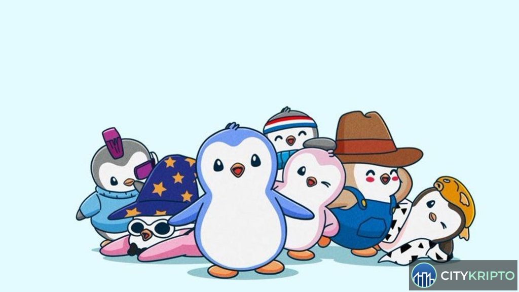 График роста Pudgy Penguins и BAYC на фоне падения рынка NFT