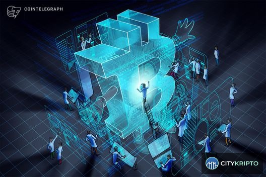 Логотип The Bitcoin Evidence Base с научными статьями и символом Bitcoin