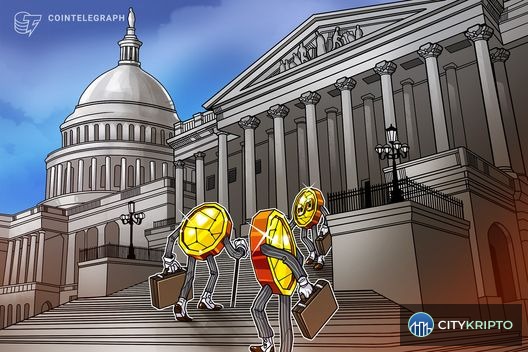 Символ доллара и биткоина на фоне графика, иллюстрирующий регулирование стейблкоинов CLARITY Act