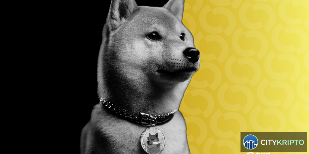 График роста курса Dogecoin на фоне новости о выходе майнинговой компании на Nasdaq через слияние
