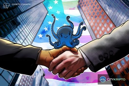 Логотип Kraken и Bitnomial на фоне графика крипто-деривативов