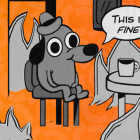 Создатель мема «This Is Fine» обвиняет AI-стартап в краже его работы для рекламы в метро
