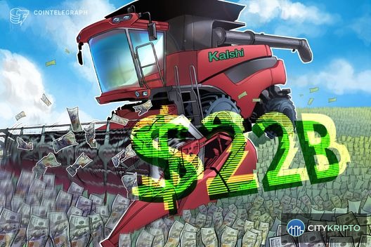 График роста оценки Kalshi до $22 млрд на фоне бума рынков предсказаний
