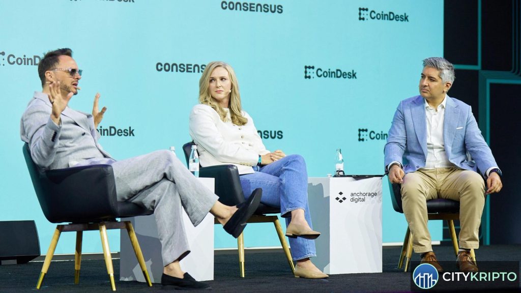 График роста использования стейблкоинов корпорациями и AI-агентами на Consensus 2026
