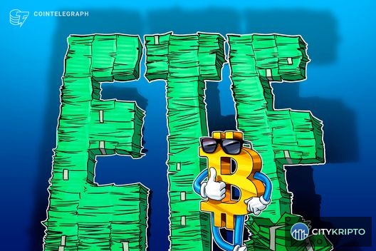 График притока средств в спотовые Bitcoin ETF за последние 6 недель