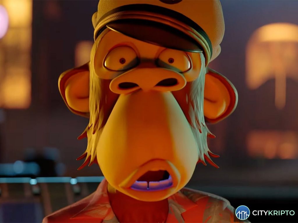 Bored Ape Yacht Club NFT коллекция на фоне графика роста цен