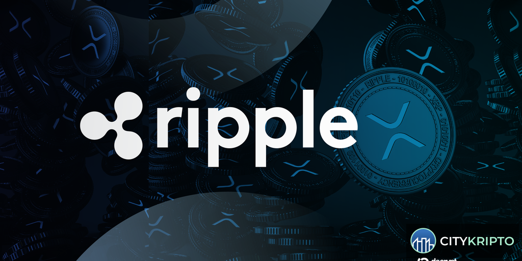 Логотип Ripple на фоне графиков криптовалют