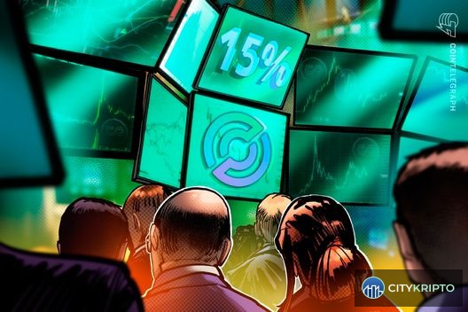 График роста акций Circle на фоне принятия стейблкоина USDC