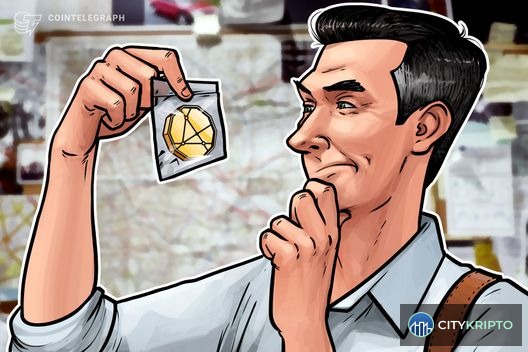 Найджел Фарадж и криптомиллиардер Кристофер Харборн на фоне Bitcoin