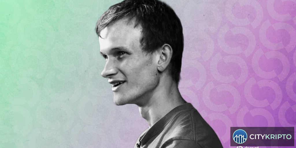 Виталик Бутерин получает награду от микронации Либерленд на ETH Prague 2026