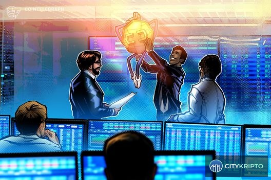 Логотипы SBI, Rakuten и Nomura на фоне графика Bitcoin