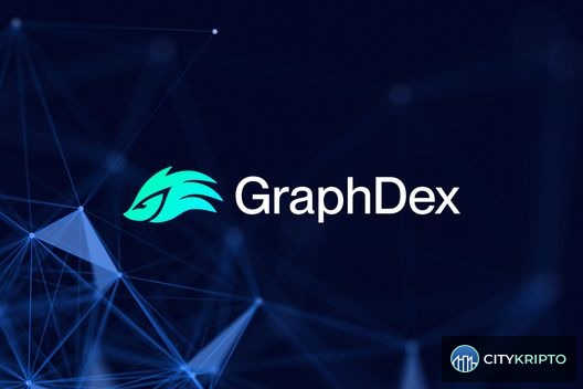 Ёжик с бантом и QR-код GraphDex на фоне криптовалют