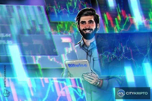 График роста HYPE и логотип Bitwise на фоне криптовалютных котировок
