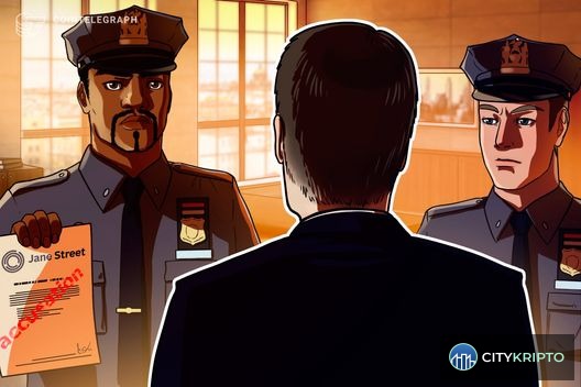 Логотип Jane Street на фоне графика падения UST