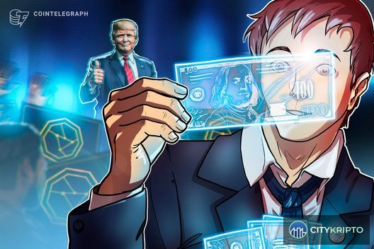 Здание ФРС США на фоне графика Bitcoin