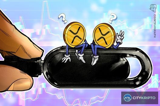 График цены XRP с уровнем сопротивления и иконками новых кошельков