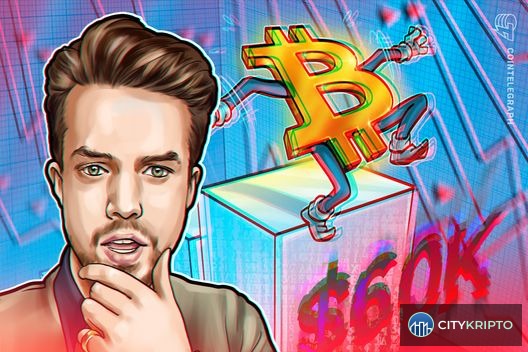 График падения Bitcoin до 60 000 долларов на фоне криптовалютного рынка