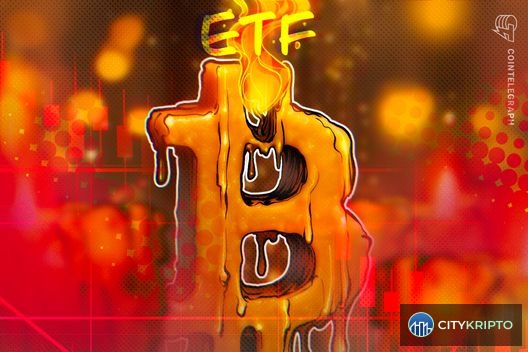 График оттока из Bitcoin ETF за 6 дней