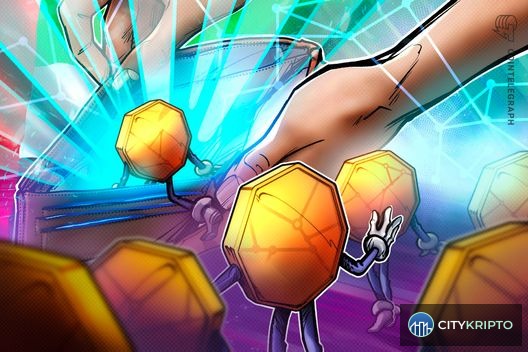 Логотипы ADI Chain и Ledger на фоне блокчейн-сети