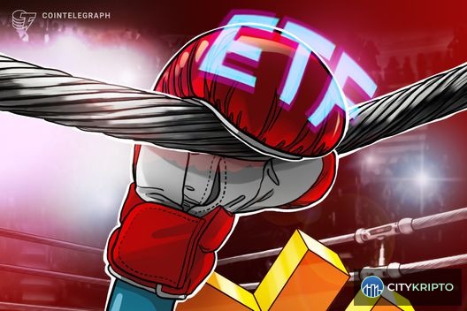 График цены Bitcoin с индикаторами зоны высокого риска и оттока ETF