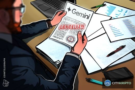 Логотипы CFTC и Gemini на фоне судебных документов
