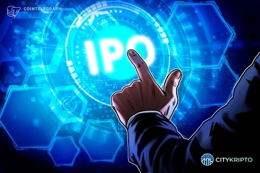 Логотип Coinbase на фоне космоса с ракетой SpaceX