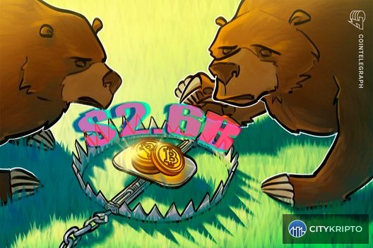График Bitcoin с падением до $60 000 и индикатором коротких позиций