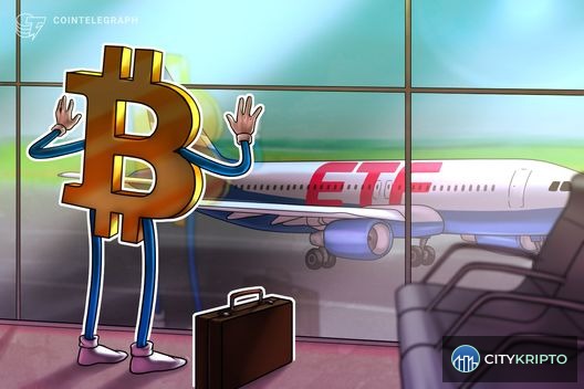 График оттока средств из спотовых Bitcoin ETF за четыре недели