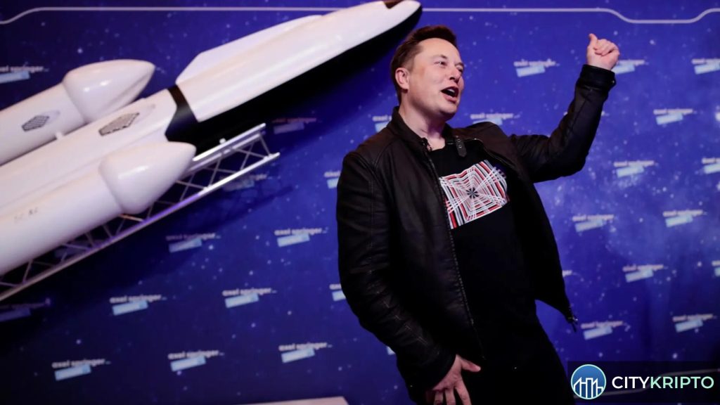 График цены SPCX и логотип SpaceX на фоне криптовалют
