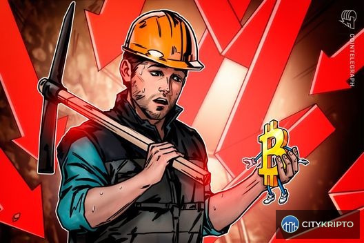 График Bitcoin с индикаторами капитуляции майнеров и прогнозом дна в 2026 году