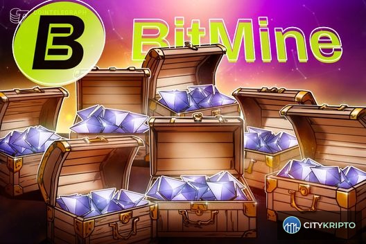 График роста резервов BitMine в ETH до $10 млрд