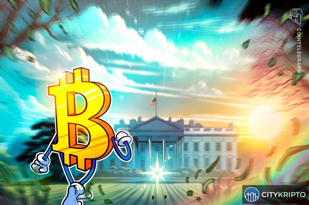 График курса Bitcoin с отметкой $67 000 на фоне новостей о мирной сделке США и Ирана