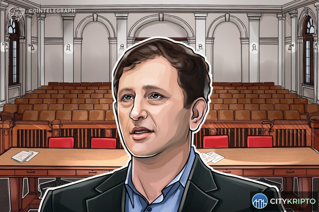 Основатель Celsius Алекс Машинский и логотип CFTC на фоне графика криптовалют