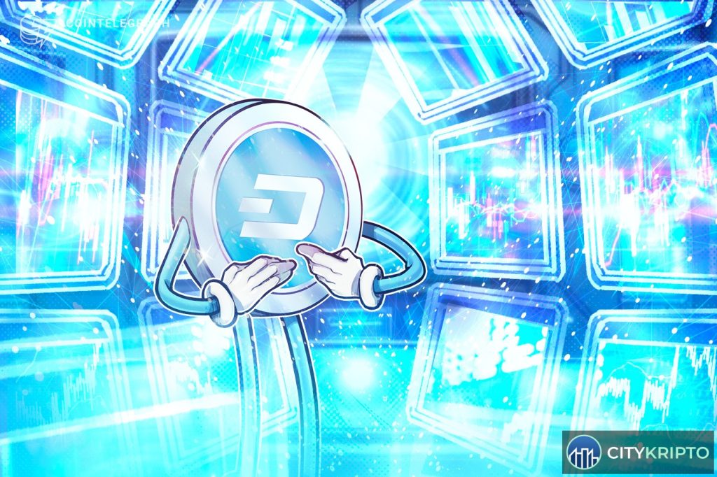 Логотип Dash на фоне карты Филиппин, символизирующий планы по развитию криптоплатежей