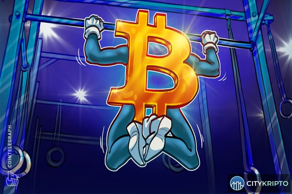 График Bitcoin с недельным закрытием выше $63 000 и дивергенцией RSI