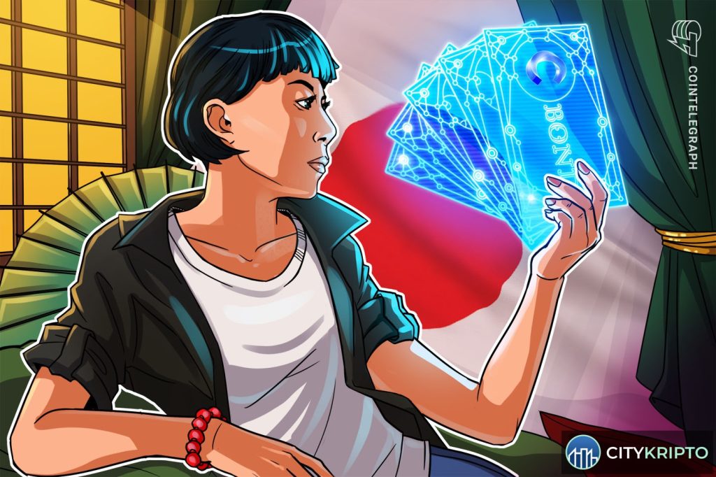Логотипы Circle и Nomura на фоне японского флага, символизирующие партнерство по стейблкоин-расчетам