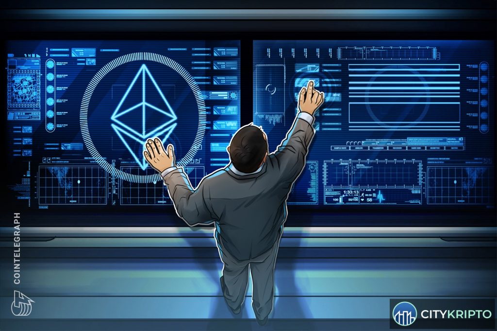 График цены Ethereum с отметкой уровня $1500 и иконками старых кошельков