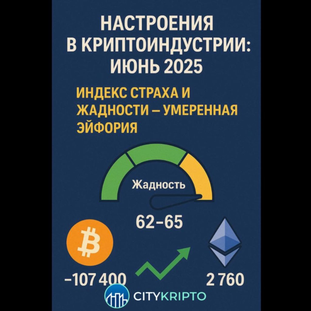 Настроения в криптоиндустрии: июнь 2025